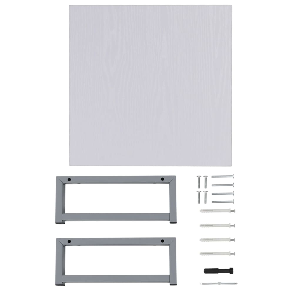 vidaXL Kopalniško pohištvo bele barve 40x40x16,3 cm