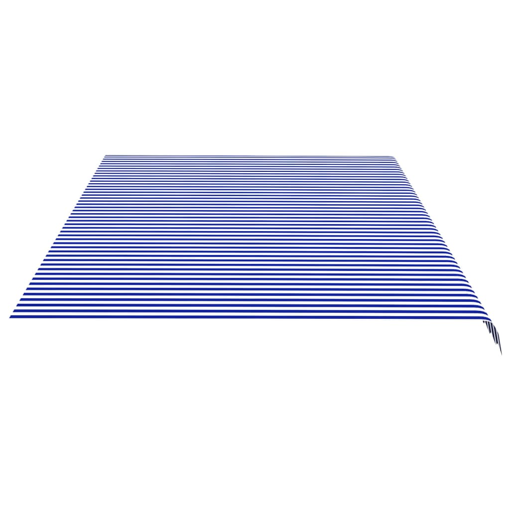 vidaXL Nadomestno blago za tendo modro in belo 6x3,5 m