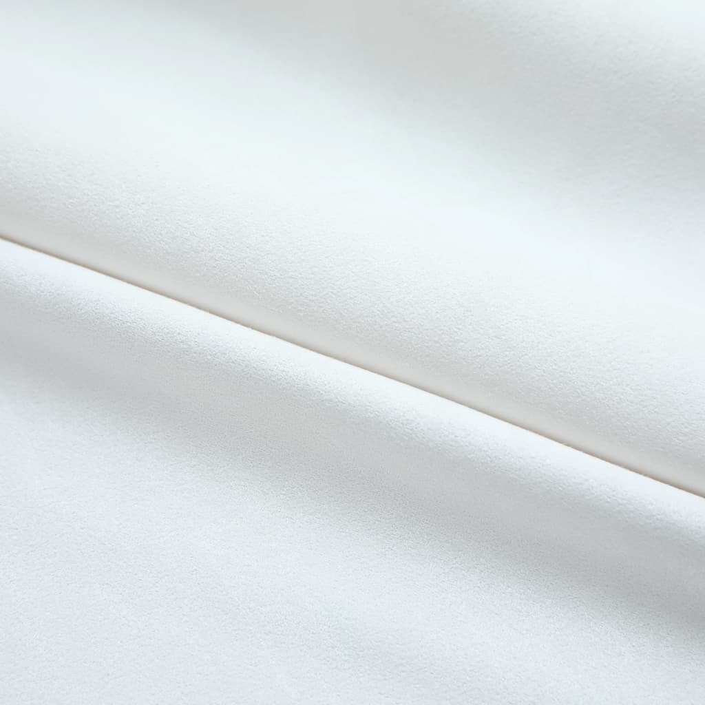 vidaXL Zatemnitvene zavese z obešali 2 kosa umazano bele 140x245 cm