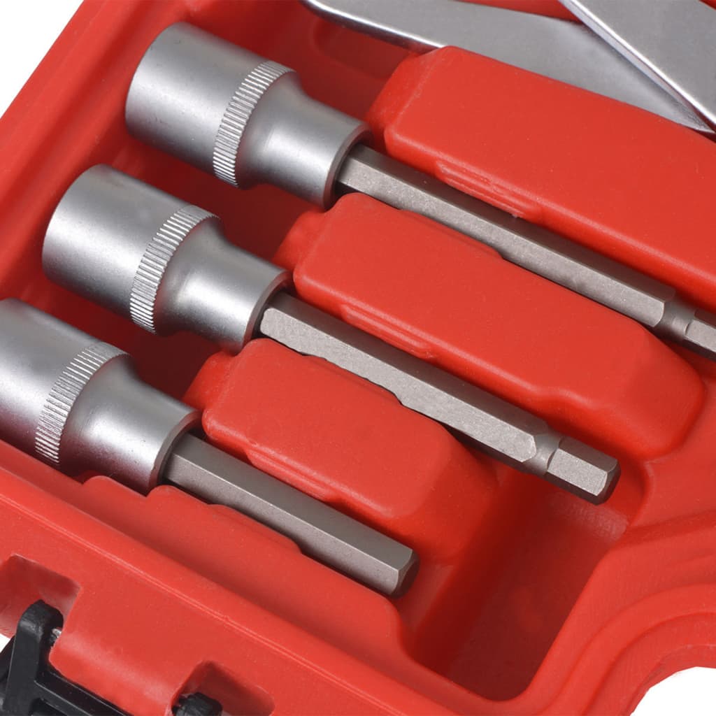 vidaXL 15-delni komplet orodja za vzdrževanje in montažo zavor