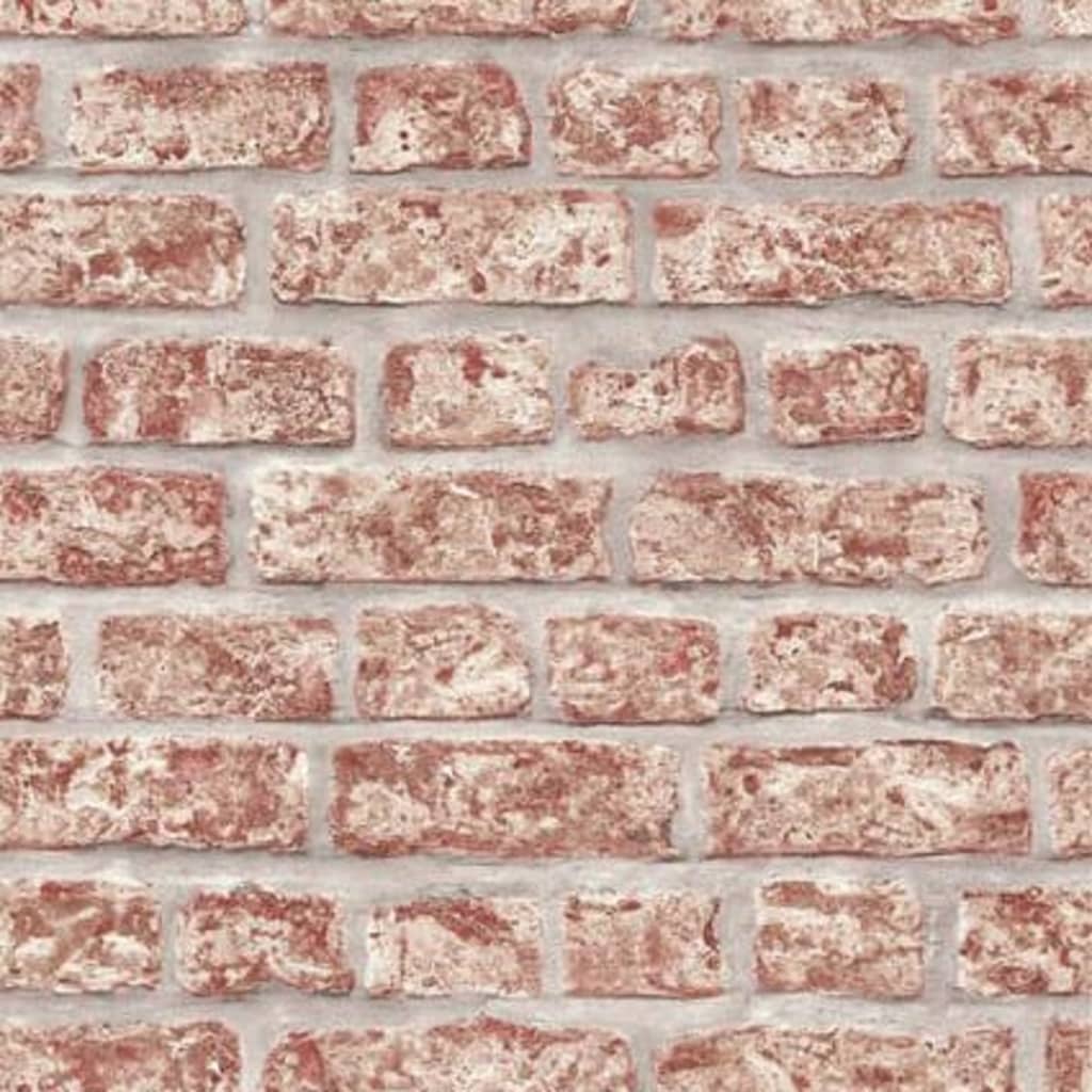 Noordwand Tapeta Topchic Bricks rdeča in siva