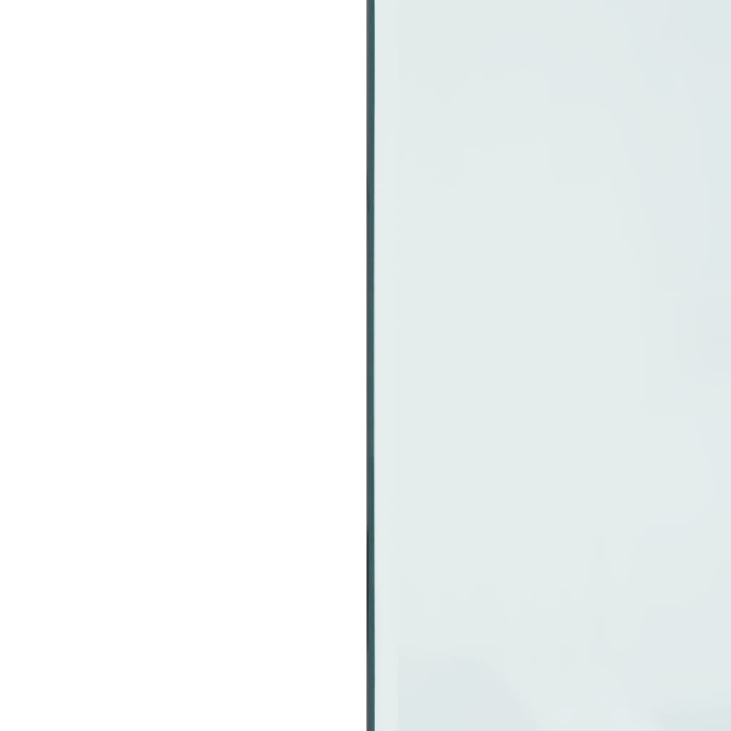 vidaXL Steklena plošča za kamin pravokotna 120x50 cm