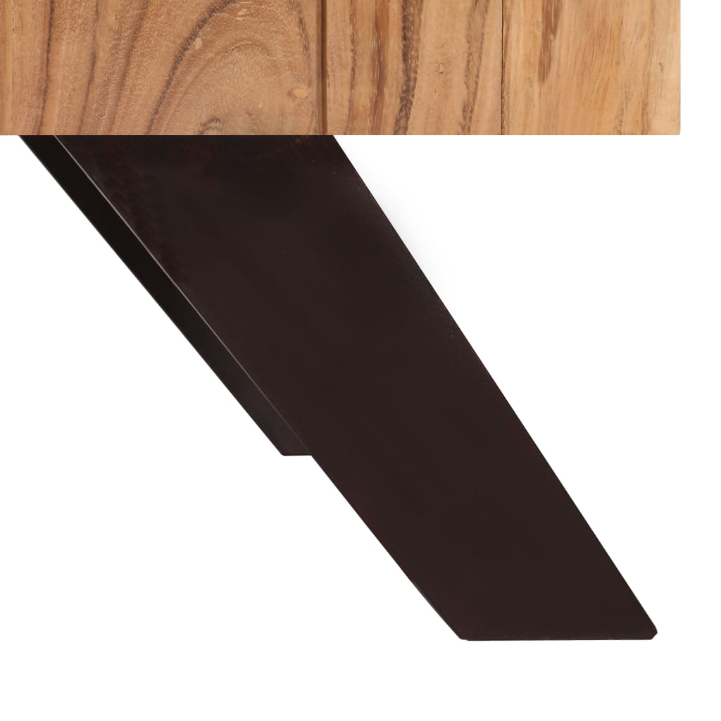 vidaXL Klubska mizica 90x50x45 cm trden akacijev les