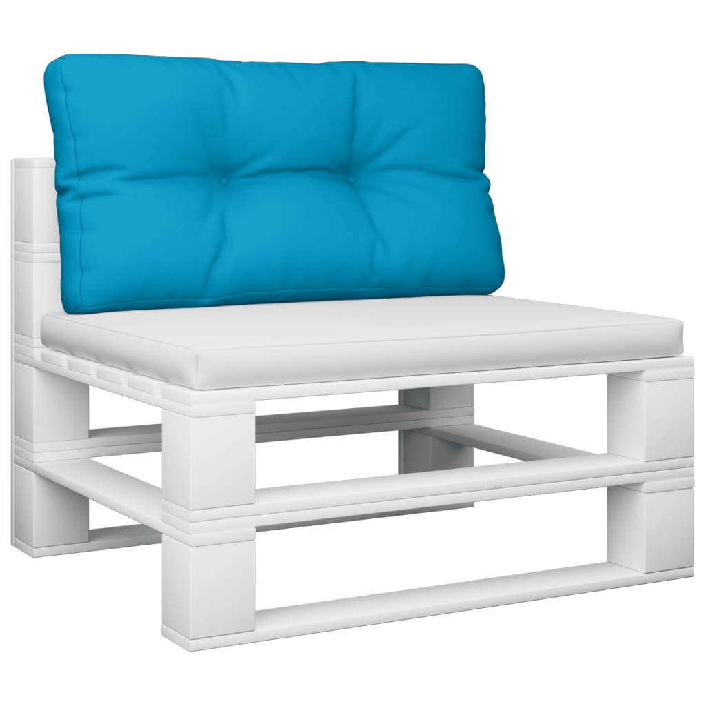 vidaXL Blazina za kavč iz palet modra 70x40x12 cm