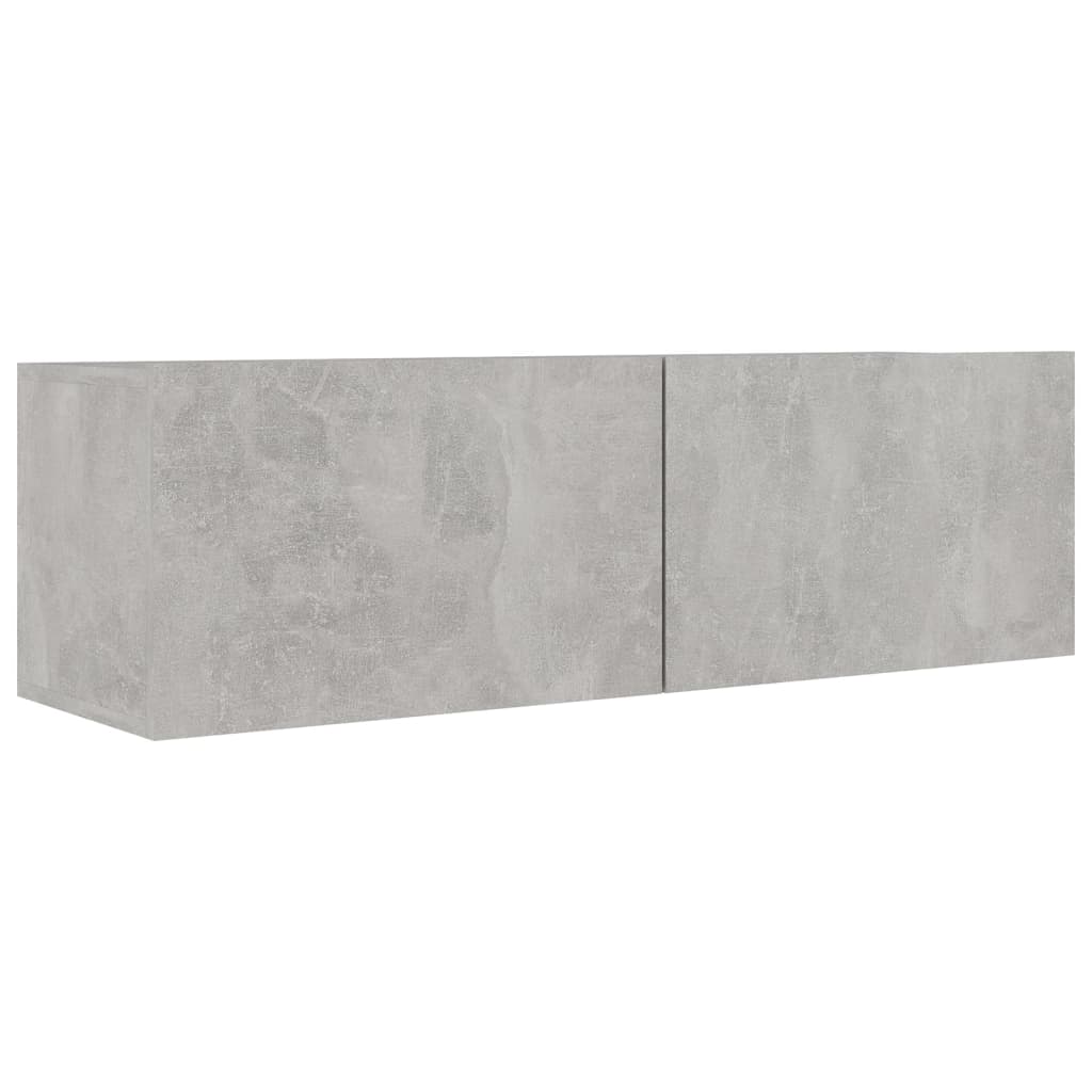 vidaXL Komplet TV omaric 3-delni betonsko siva iverna plošča