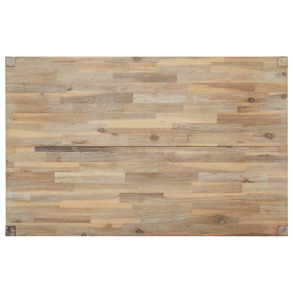 vidaXL Jedilna miza 110x70x75 cm trden akacijev les