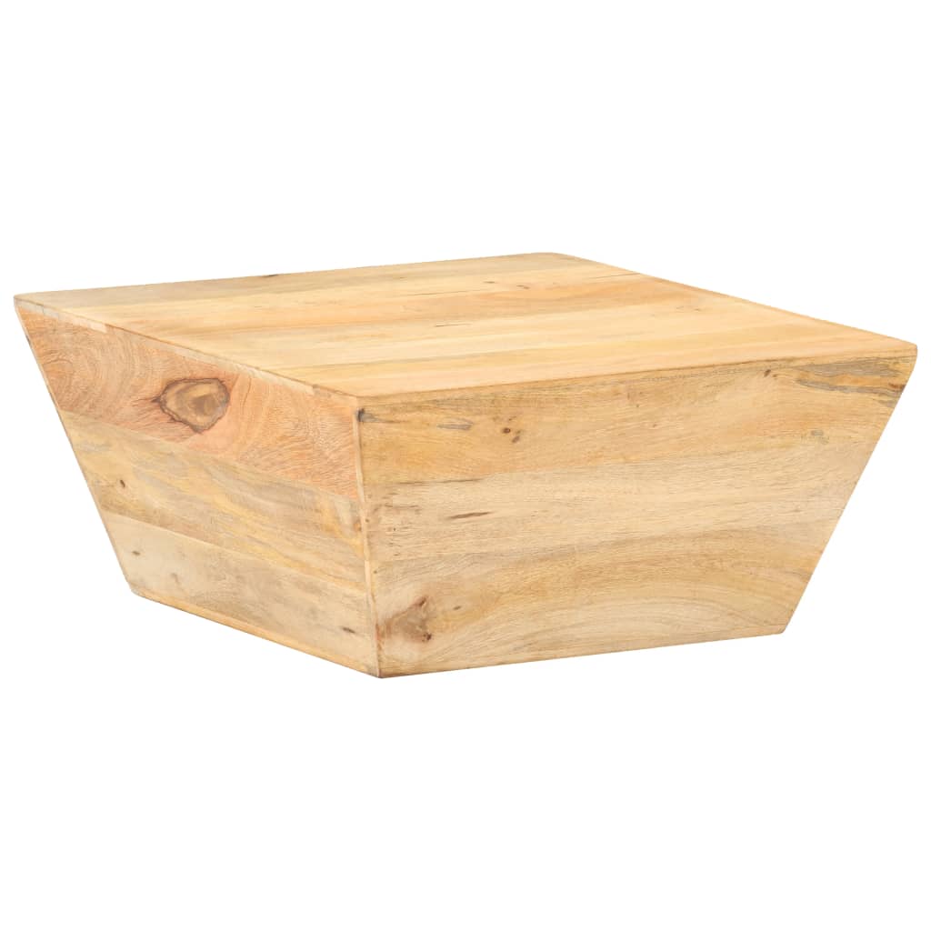 vidaXL Klubska mizica V-oblike 66x66x30 cm trden mangov les