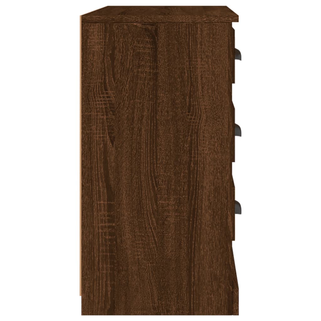 vidaXL Komoda rjav hrast 104,5x35,5x67,5 cm inženirski les