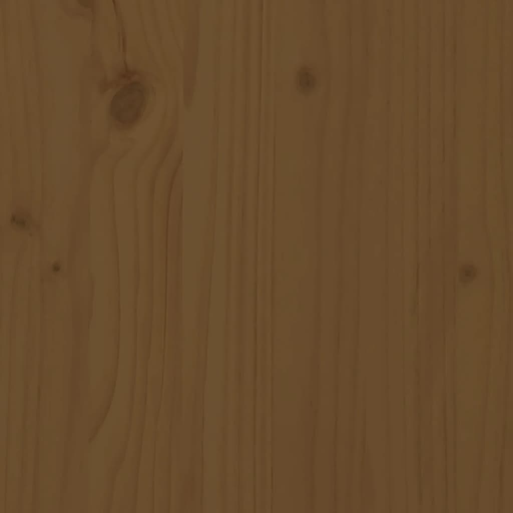 vidaXL Postelja za starejše medeno rjava 150x200 cm trdna borovina