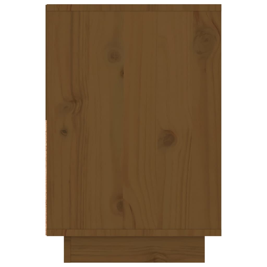 vidaXL Nočna omarica 2 kosa medeno rjava 60x34x51 cm trdna borovina