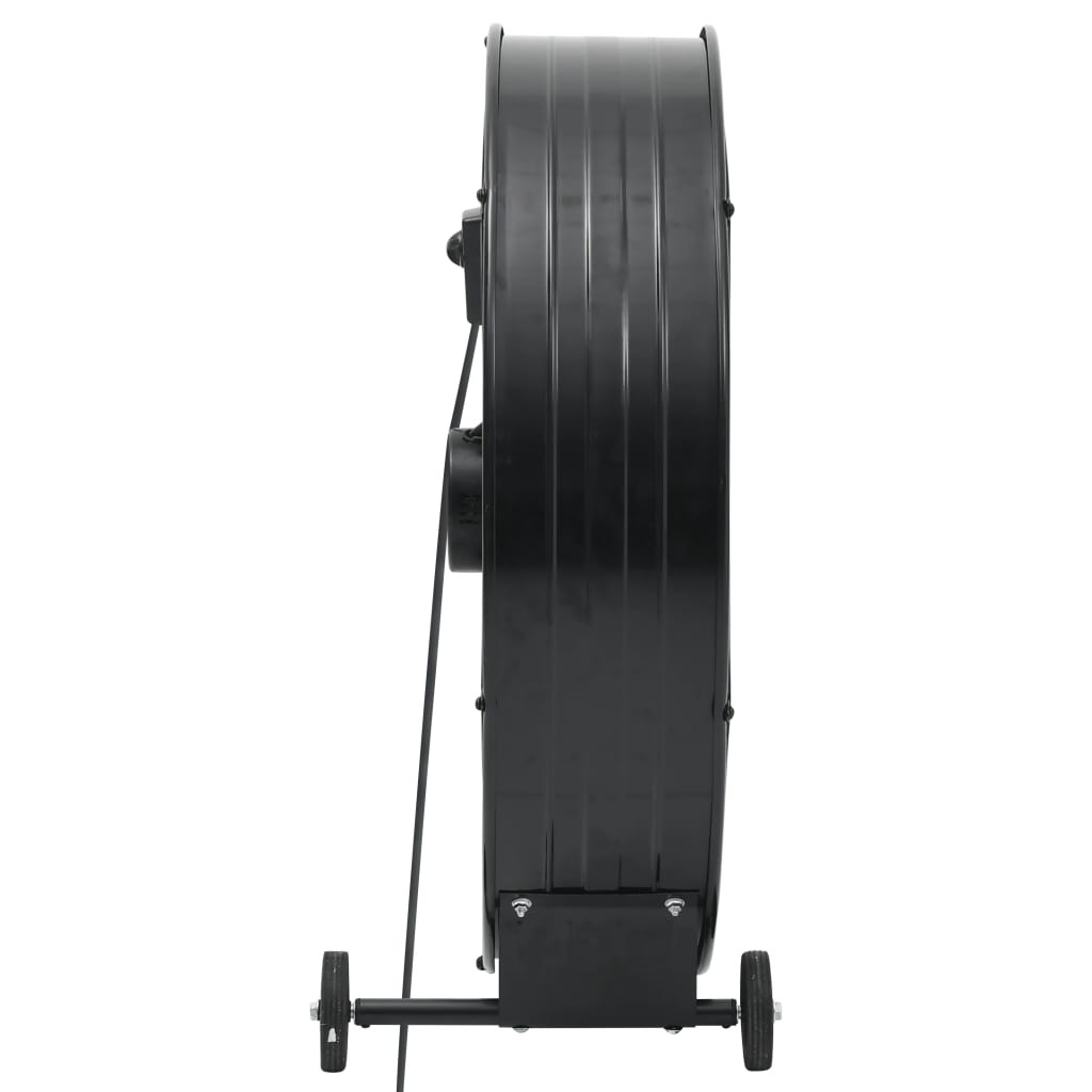 vidaXL Industrijski bobnasti ventilator 77 cm 240 W črn