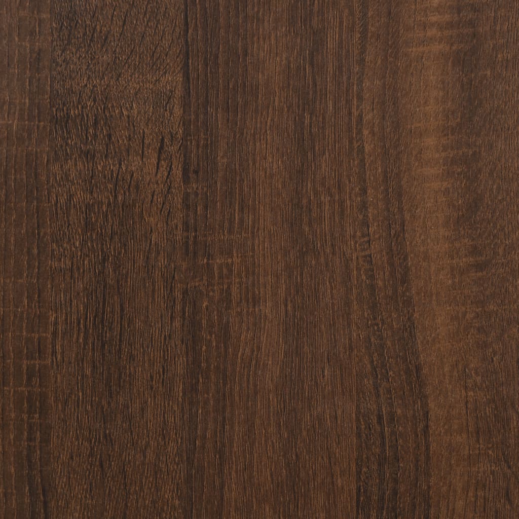 vidaXL Klubska mizica rjavi hrast 90x44,5x45 cm inženirski les
