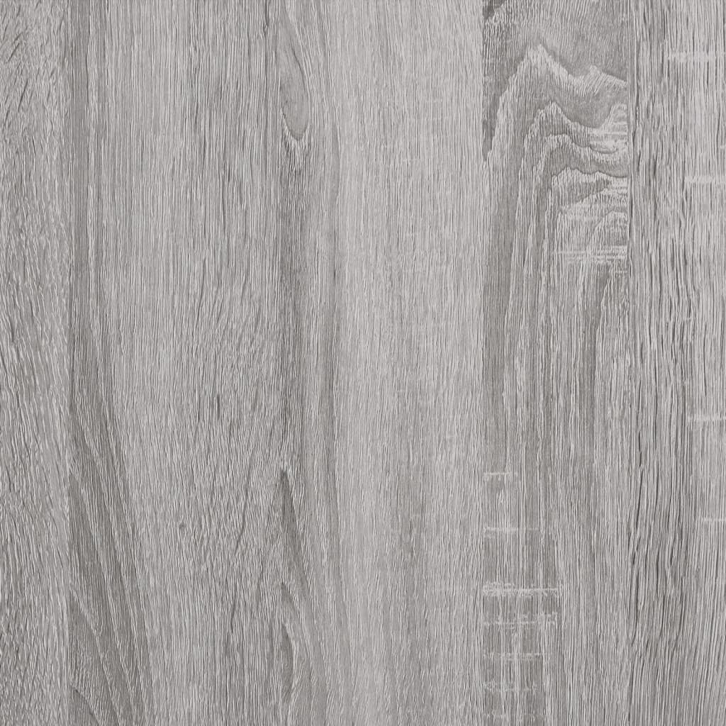 vidaXL Garderobna omara siva sonoma 100x50x200 cm inženirski les