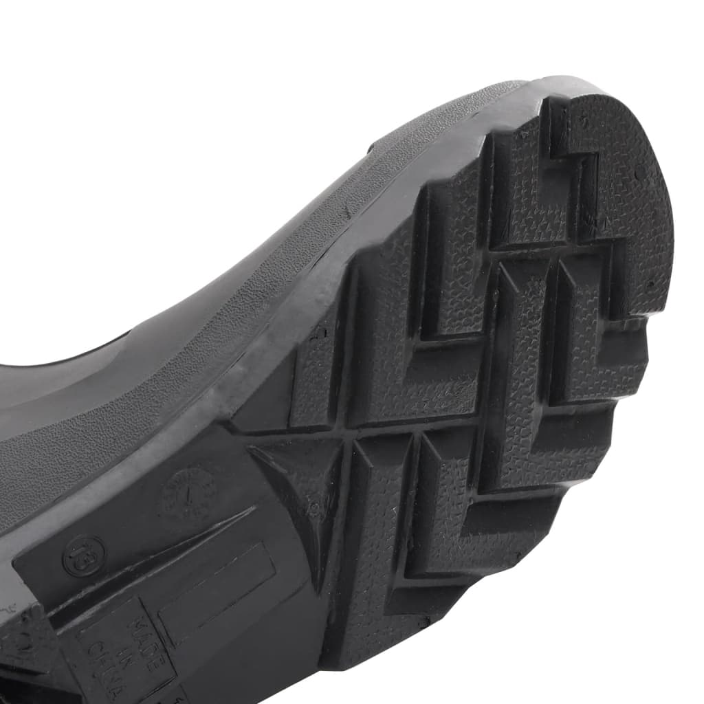 vidaXL Dežni škornji z odstranljivimi nogavicami črni velikost 41 PVC