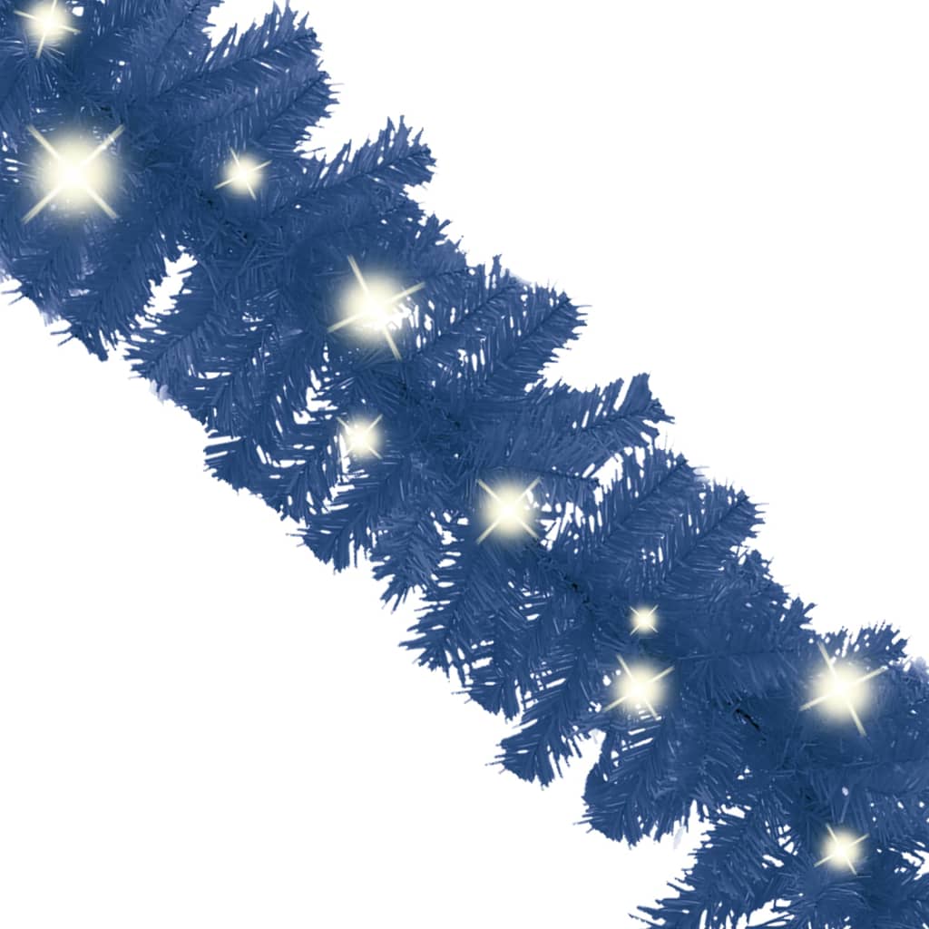 vidaXL Božična girlanda z LED lučkami 5 m modra