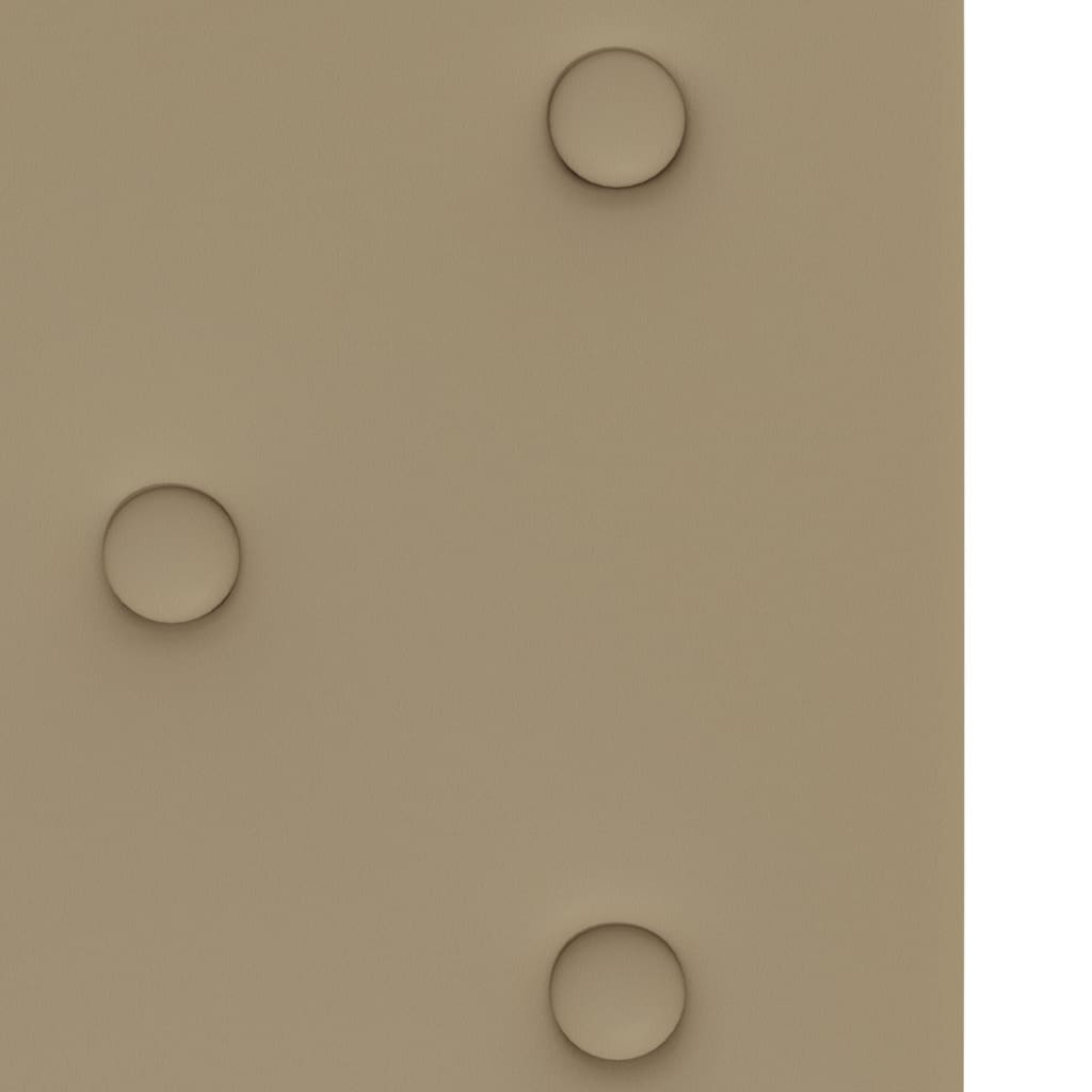 vidaXL Stenski paneli 12 kosov kapučino 90x30 cm umetno usnje 3,24 m²