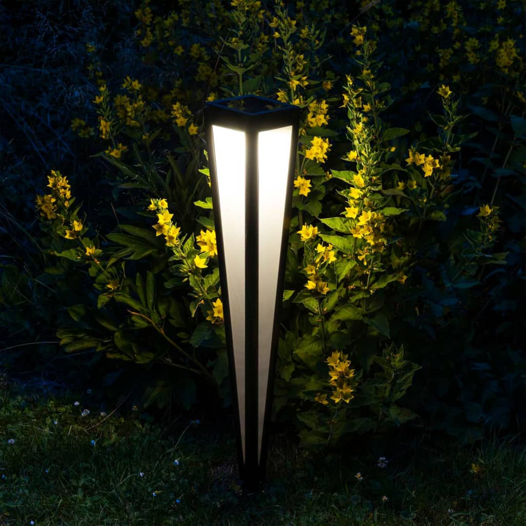 HI LED solarna vrtna svetilka 75 cm črna