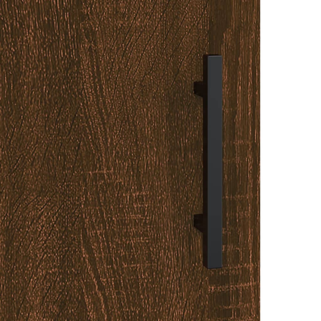 vidaXL Stenska omarica rjava hrast 60x31x60 cm inženirski les