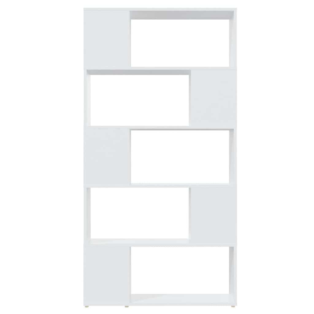 vidaXL Knjižna omara za razdelitev prostora bela 80x24x155 cm