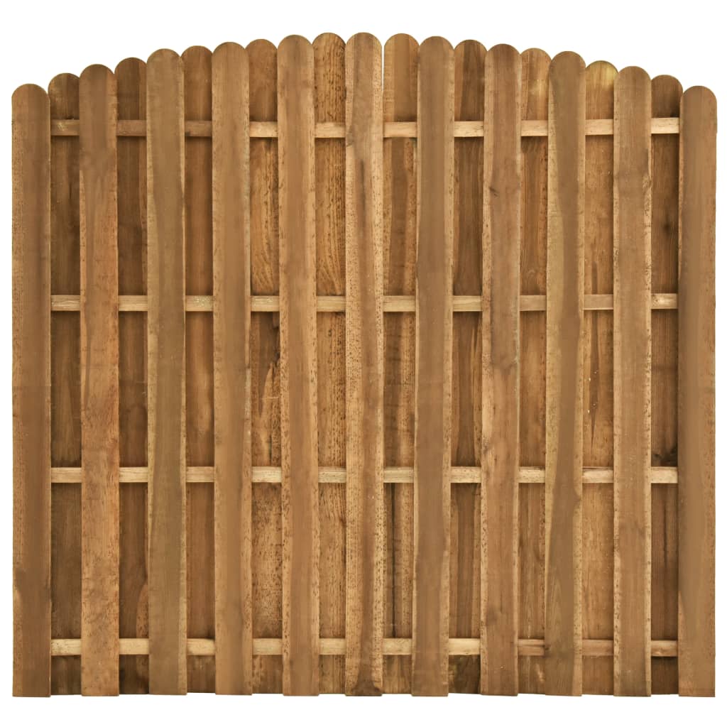 vidaXL Ograjni panel iz borovine 180x(155-170) cm