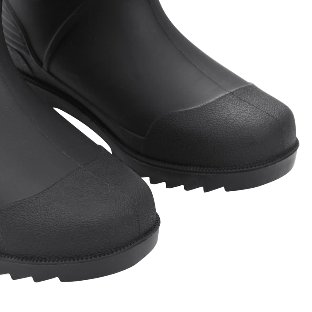 vidaXL Dežni škornji črni velikost 38 PVC