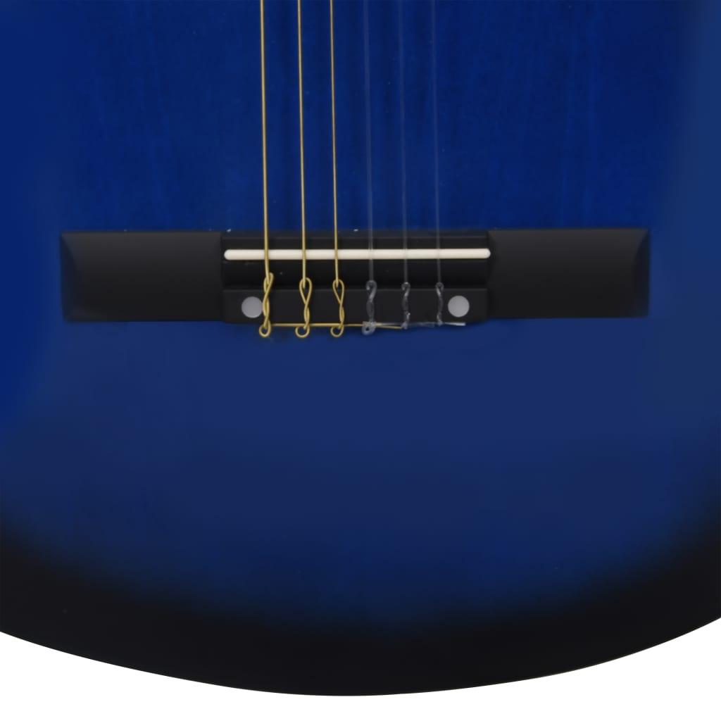 vidaXL Klasična kitara za začetnike in otroke modra 3/4 36"