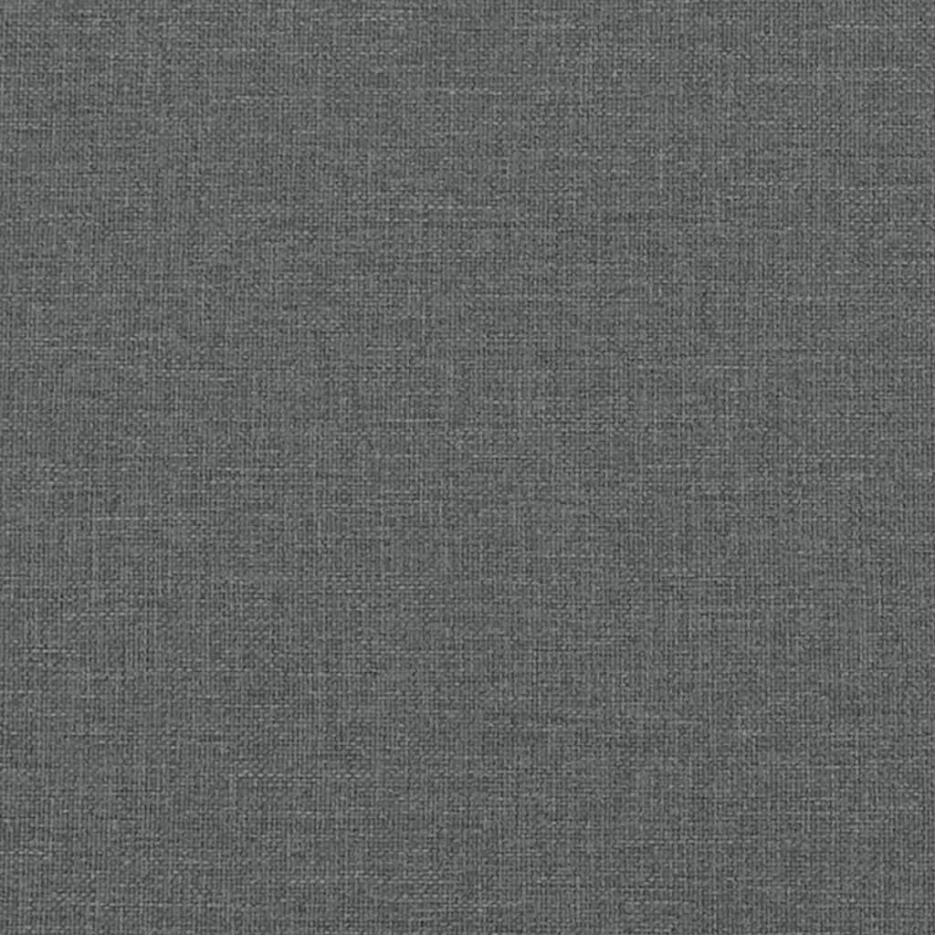 vidaXL Dnevna postelja z vzmetnico temno siva 80x200 cm blago