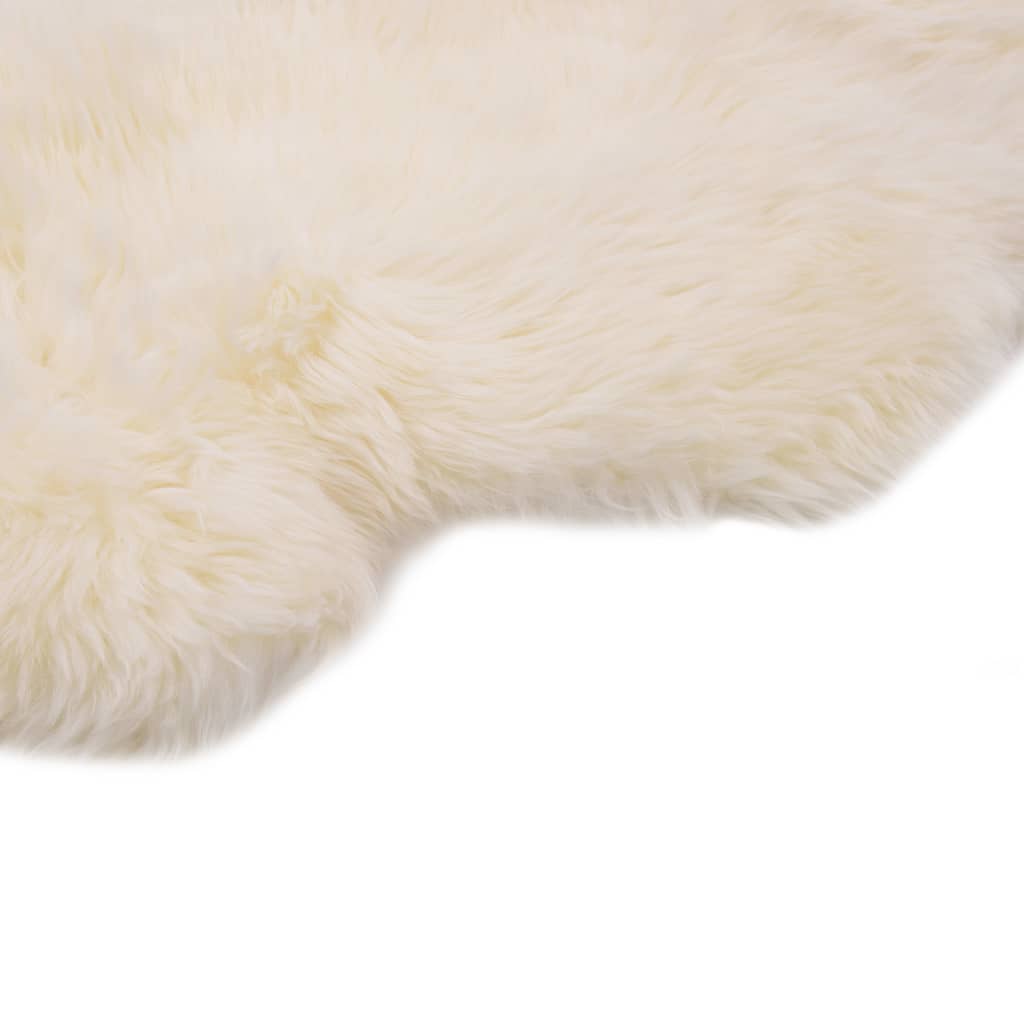 vidaXL Preproga iz ovčje kože 60x90 cm bela