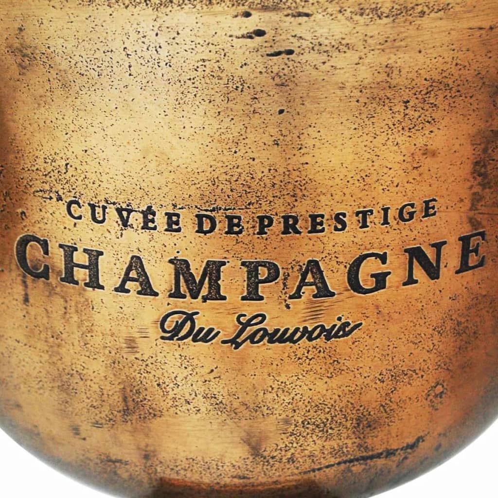 vidaXL Pokal za Hlajenje Šampanjca Baker Rjave Barve