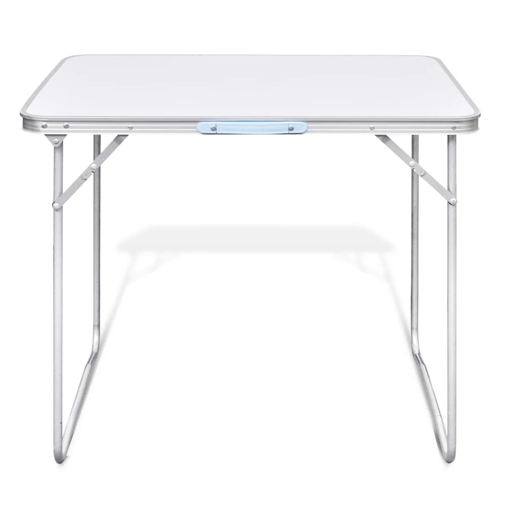 Zložljiva miza za kampiranje s kovinskim okvirjem 80 x 60 cm