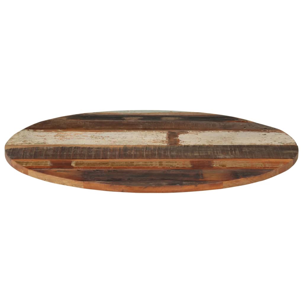 vidaXL Okrogla mizna plošča 70 cm 15-16 mm trden predelan les
