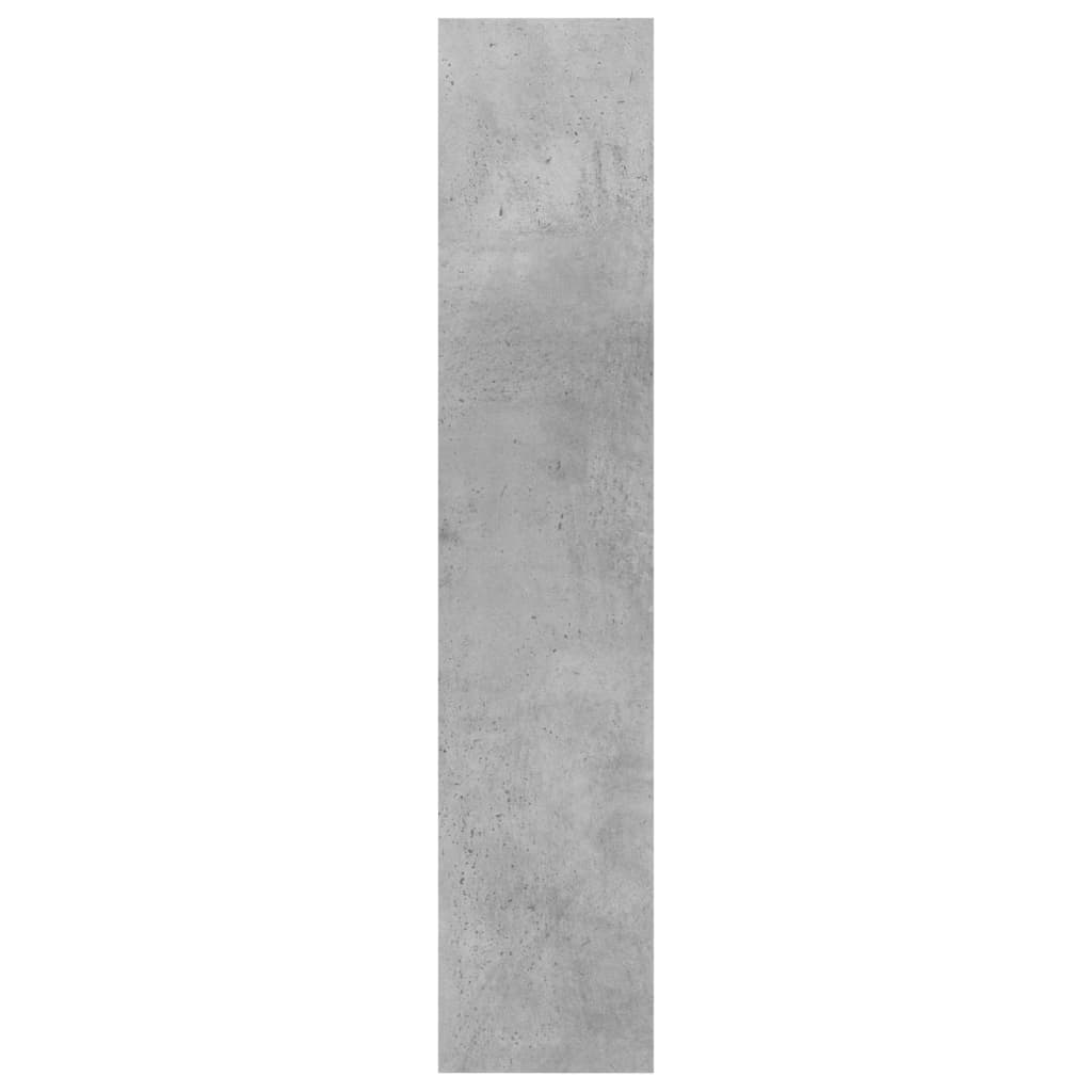 vidaXL Stenska polica betonsko siva 90x16x78 cm iverna plošča