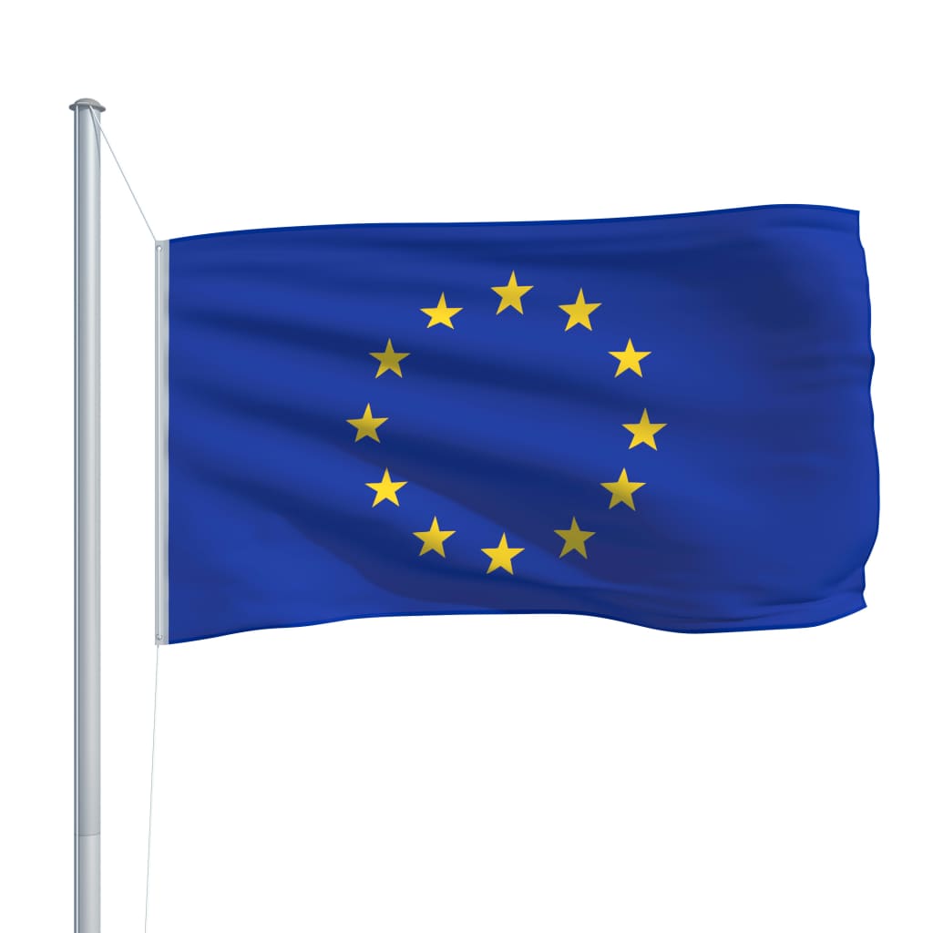 vidaXL Evropska zastava 90x150 cm