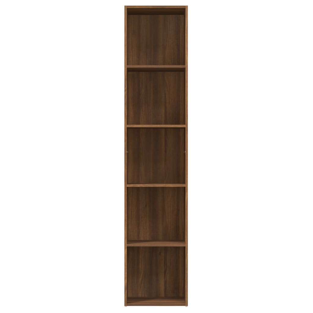 vidaXL Knjižna omara rjavi hrast 40x30x189 cm konstruiran les