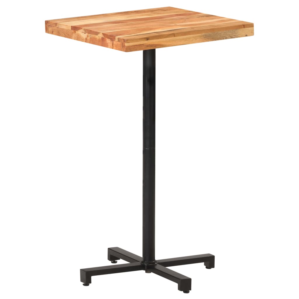 vidaXL Barska miza kvadratna 60x60x110 cm trden akacijev les