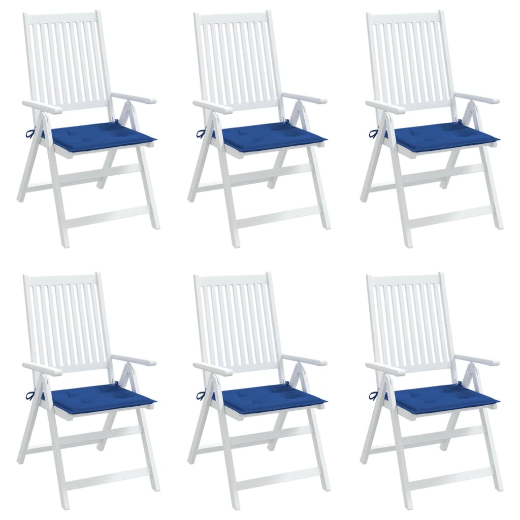vidaXL Blazine za vrtne stole 6 kosov modre 50x50x3 cm oxford tkanina