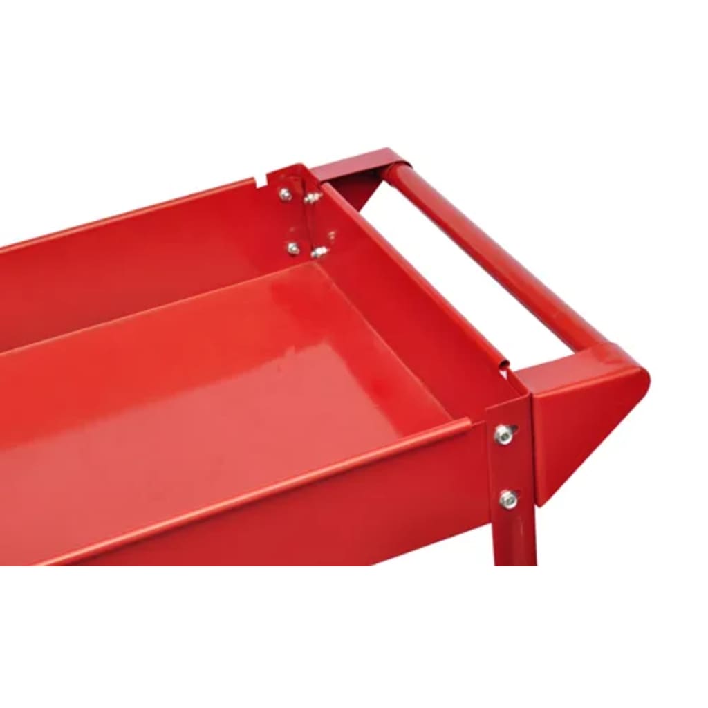 vidaXL Delavniški voziček za orodje 100 kg rdeč