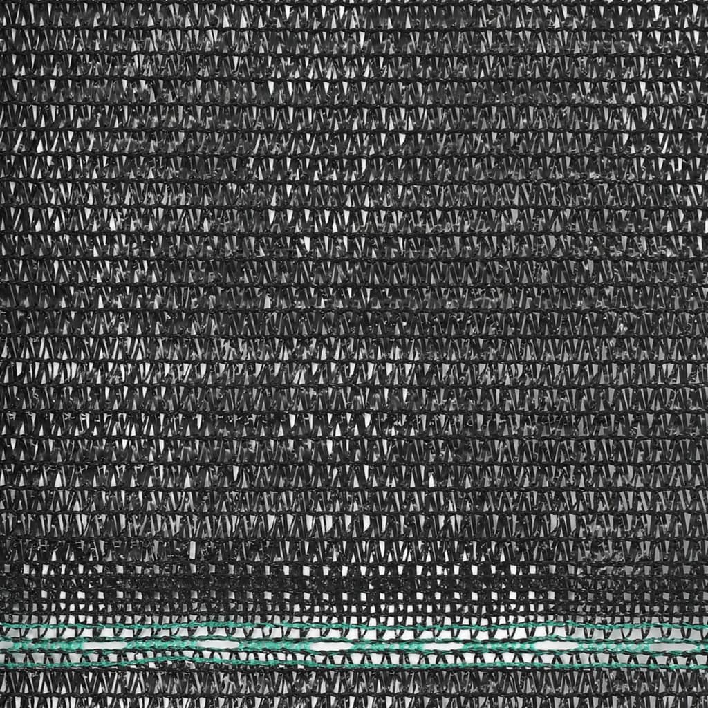 vidaXL Teniška zaščitna mreža HDPE 1x100 m črna
