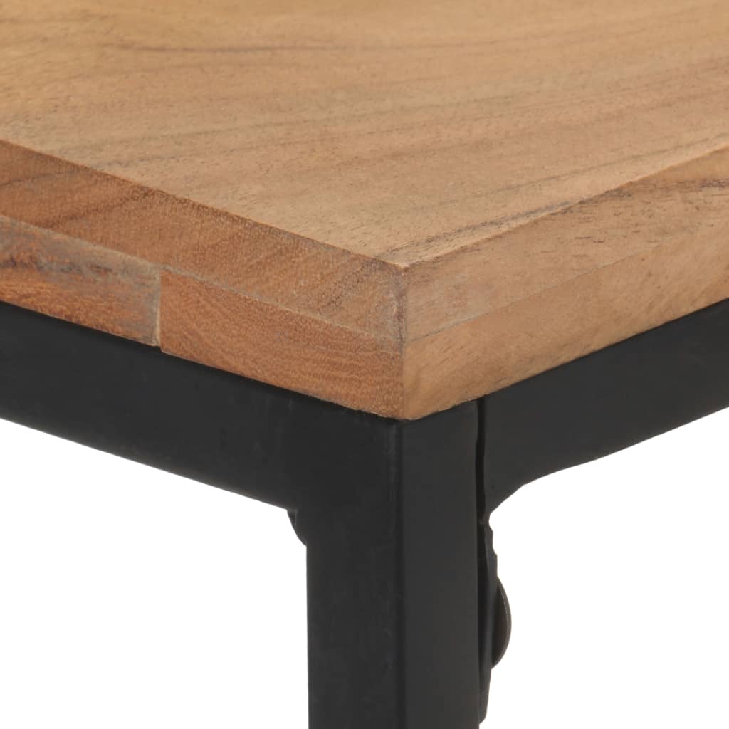 vidaXL Konzolna mizica 110x35x75 cm trden akacijev les