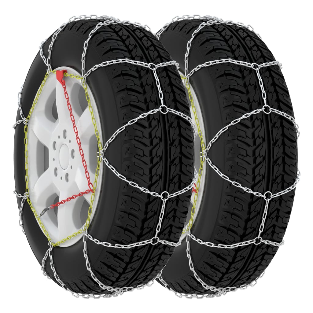 vidaXL Snežne verige za pnevmatike 2 kosa 16 mm SUV 4x4 vel. 460
