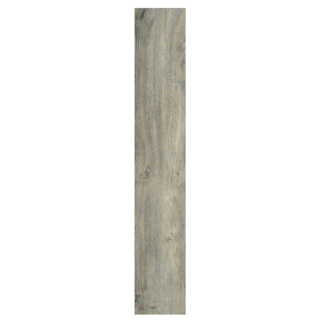 vidaXL Stenski paneli videz lesa sivi PVC 2,06 m²