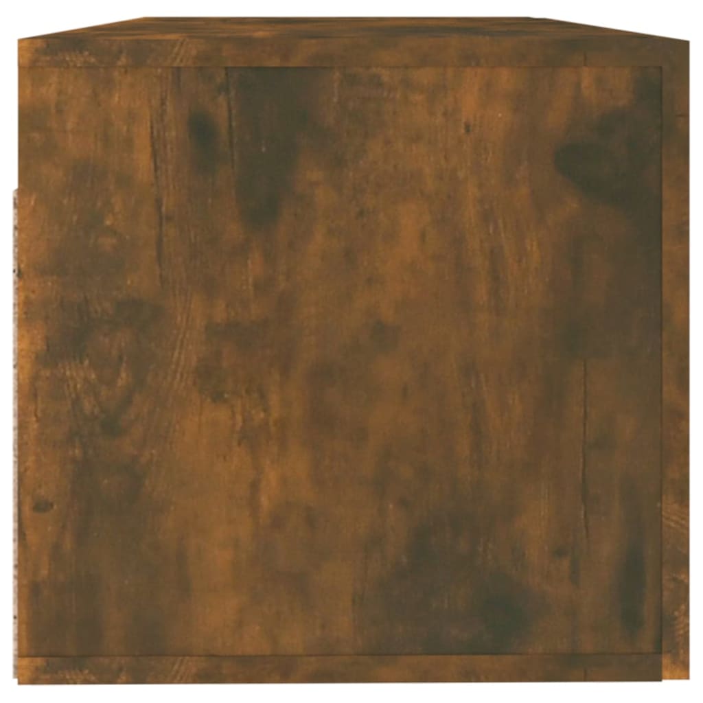 vidaXL Stenska omarica dimljeni hrast 100x36,5x35 cm inženirski les