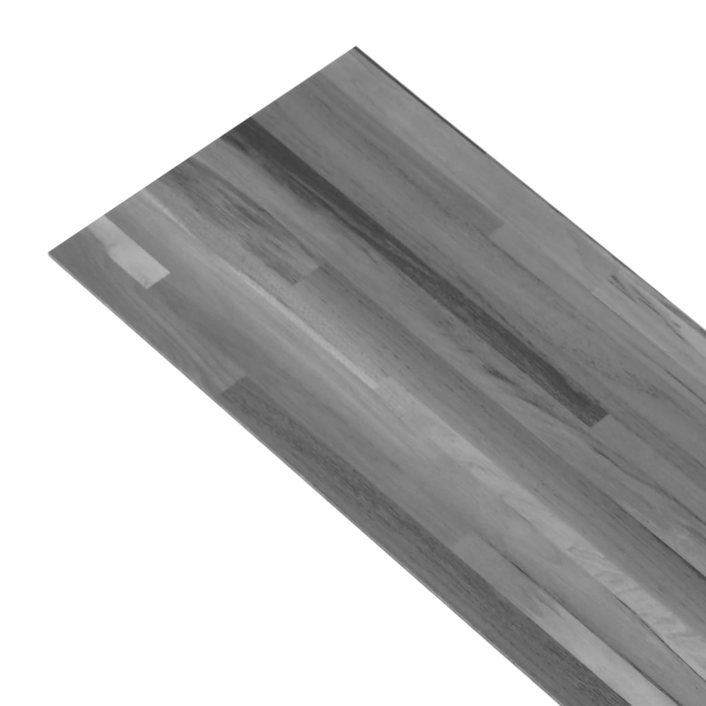 vidaXL Samolepilne PVC talne plošče 5,21 m² 2 mm črtasto sive barve