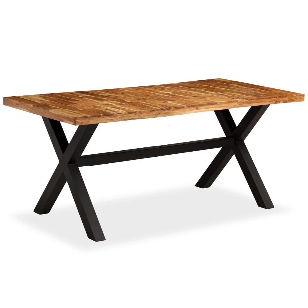 vidaXL Jedilna miza iz akacijevega in mangovega lesa 180x90x76 cm