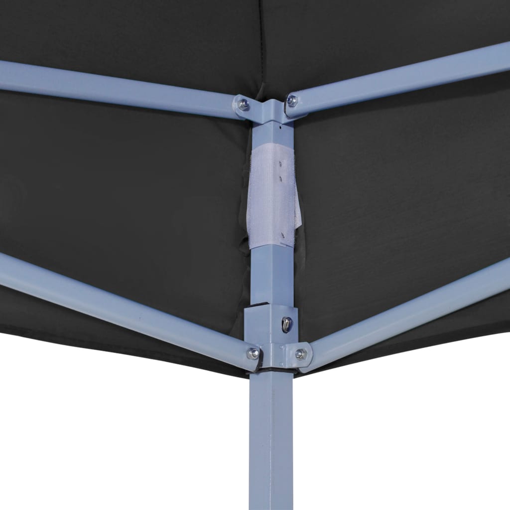 vidaXL Streha za vrtni šotor 4x3 m črna 270 g/m²