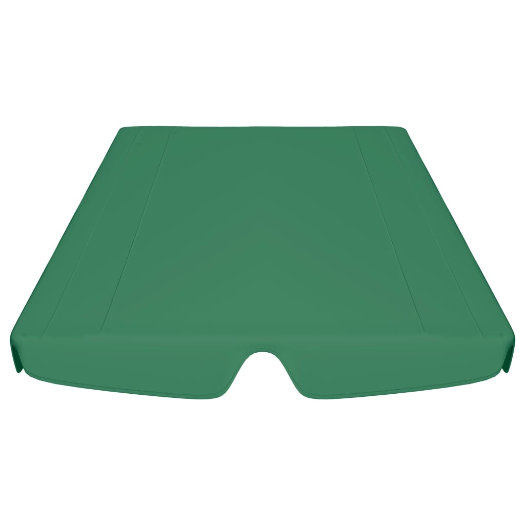 vidaXL Streha za vrtno gugalnico zelena 188/168x145/110 cm