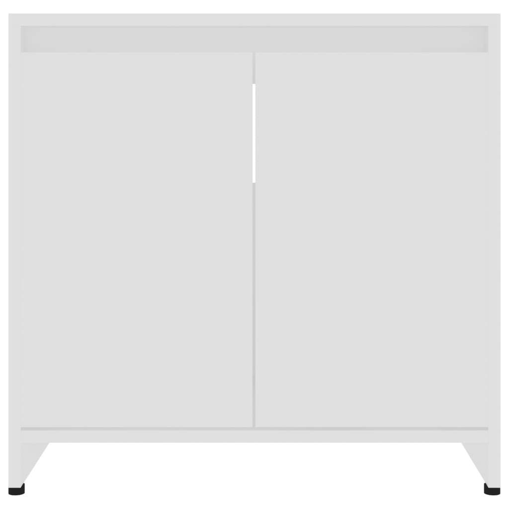 vidaXL Kopalniška omarica bela 60x33x61 cm iverna plošča