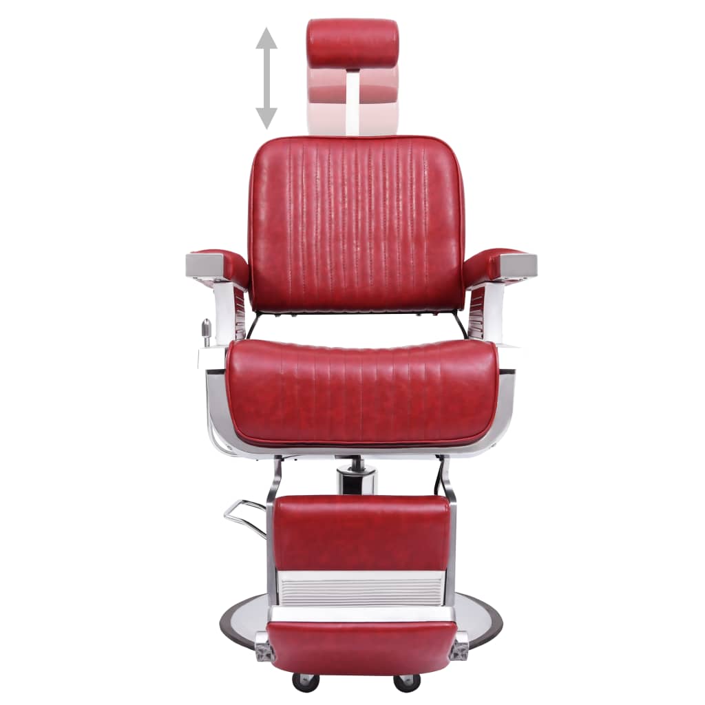 vidaXL Frizerski stol rdeč 68x69x116 cm umetno usnje