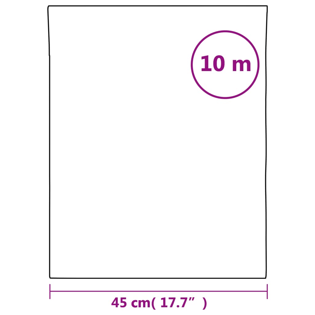 vidaXL Folija za okna statična matirana prozorna bela 45x1000 cm PVC