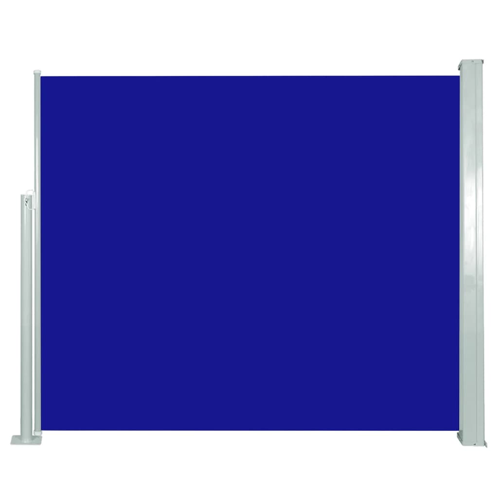 vidaXL Zložljiva stranska tenda 120 x 300 cm modra